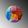 Wallity Cuadro Decorativo de Vidrio Templado Multicolor 60 cm